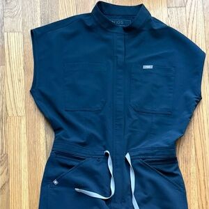 Figs Dark Harbor Scrub Jumpsuit. EUC.